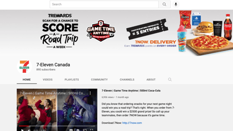 7-Eleven Canada 'Game Time Anytime' YouTube Cover